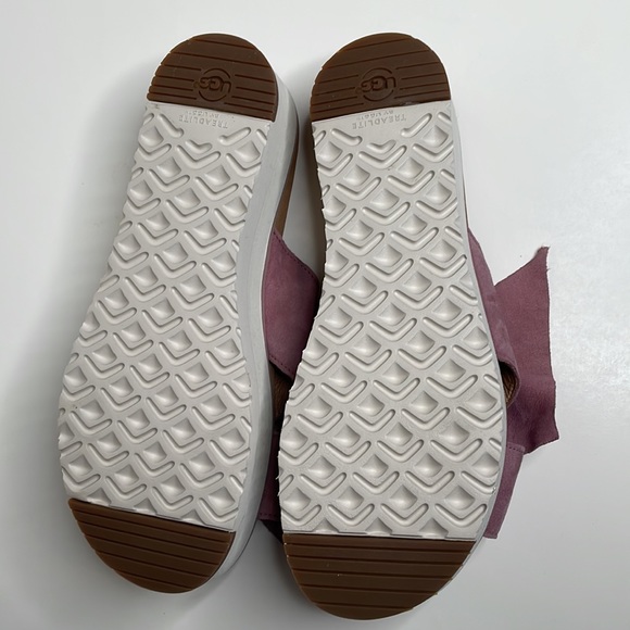 UGG JOAN II Suede Platform treadlite sandal Slides, Size 7.5 in pink - Picture 2 of 9